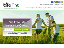Tablet Screenshot of lifeant.com